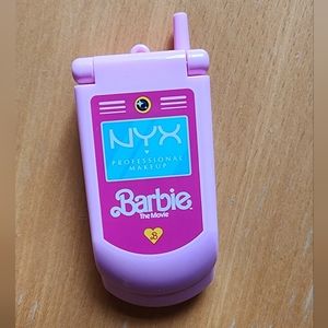 NYX Barbie Collab flip phone mirror